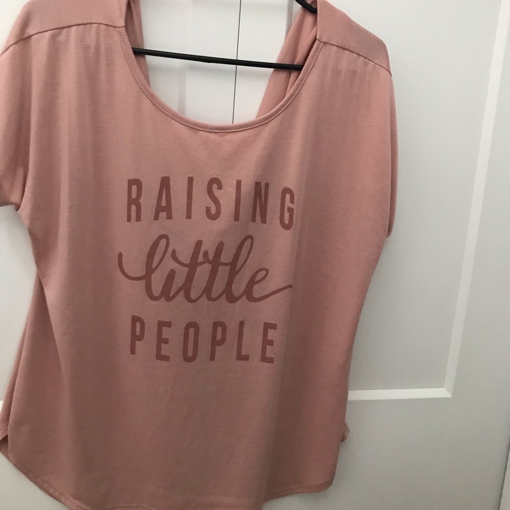 Flowy raising littles shirt